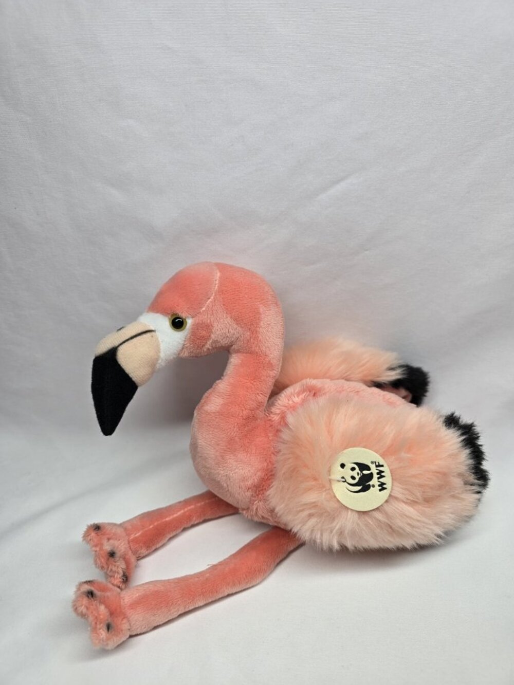 WWF Bon Ton Toys Pink Flamingo Realistic Looking Stuffed Animal Toy Plush